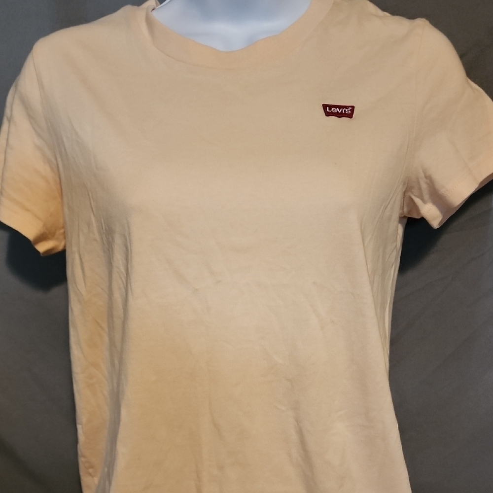 Levi's Orange Fitted Short Sleeve Tee